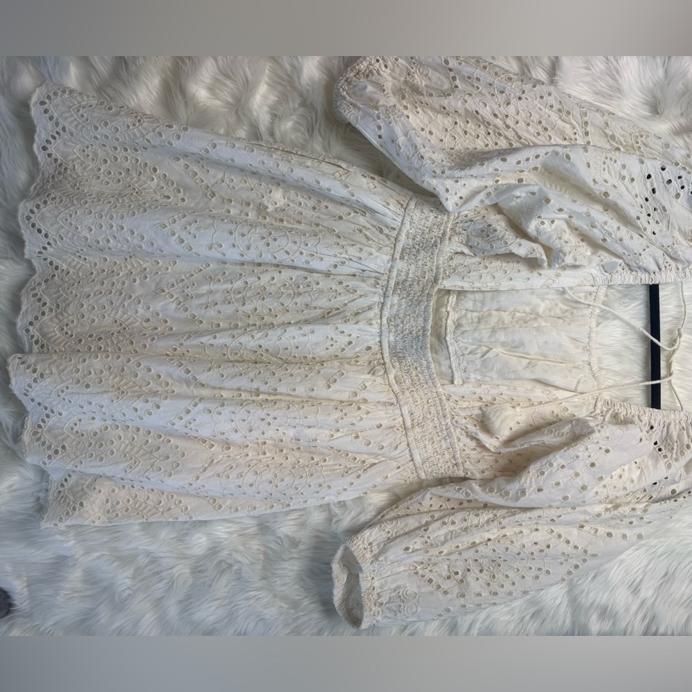 Cleobella Aria Minidress in eyelet white lace - Picture 4 of 6